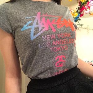 STÜSSY sunset tee